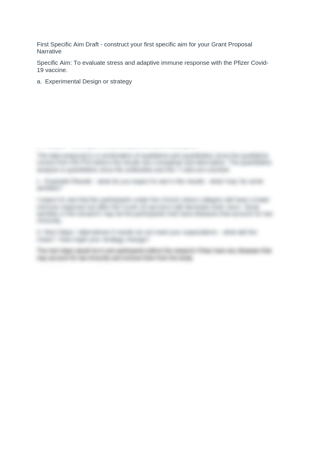 First Specific Aim Draft - construct your first specific aim for your Grant Proposal Narrative.docx_dlsanq2b25b_page1