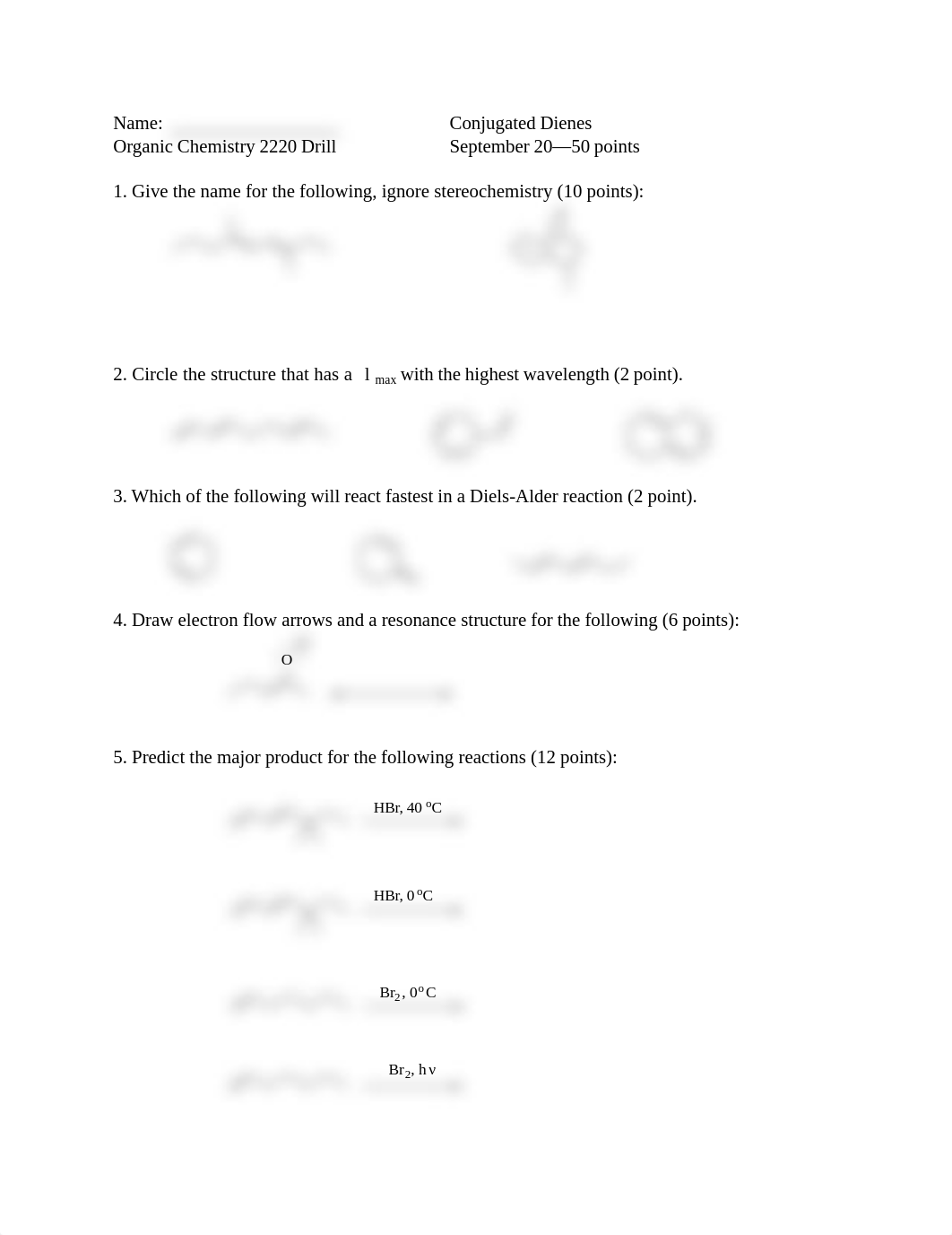 Drill Test 4 Conjugated Dienes.pdf_dlsby9oo4pl_page1