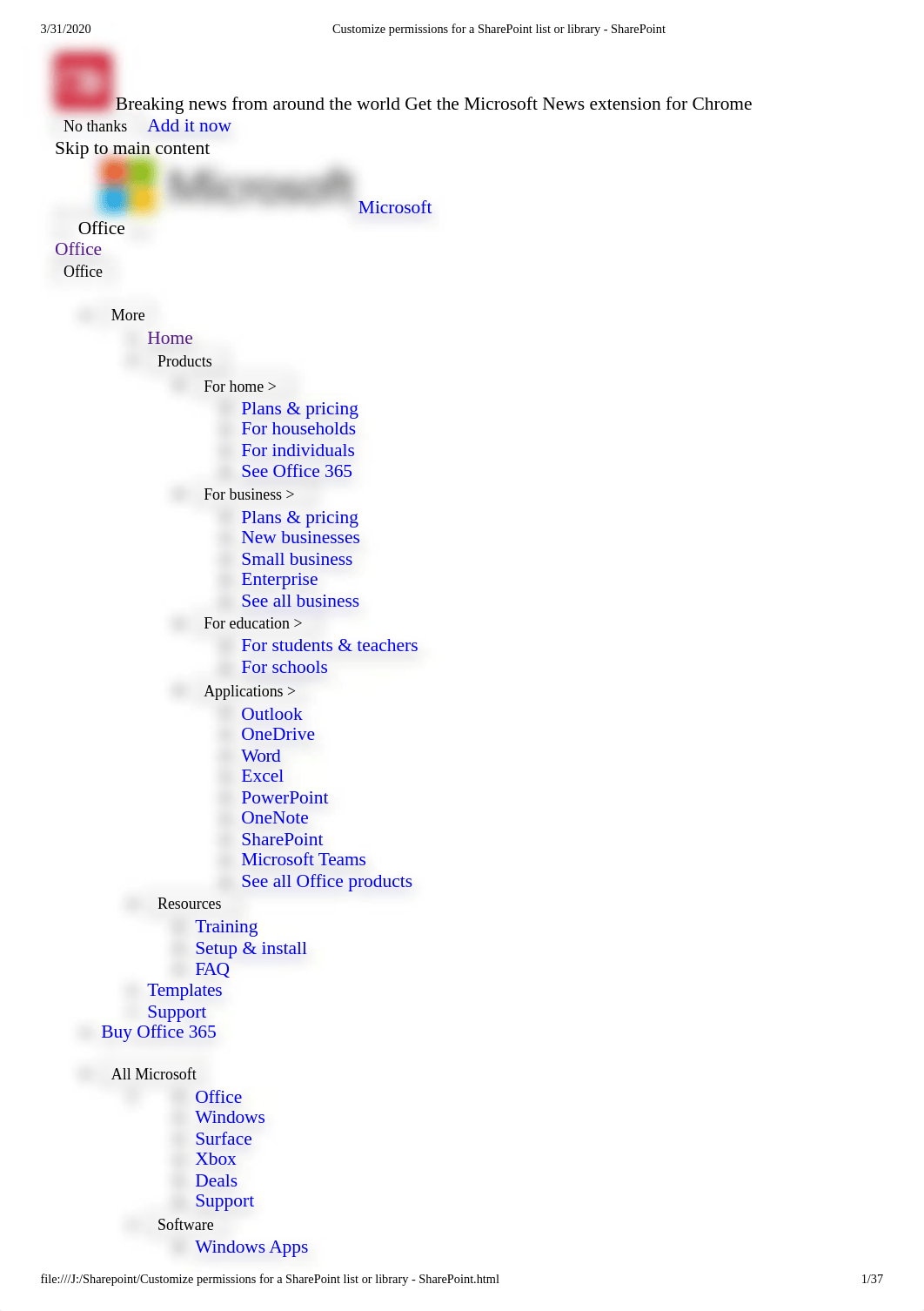 Customize permissions for a SharePoint list or library - SharePoint.pdf_dlssiktpg0g_page1