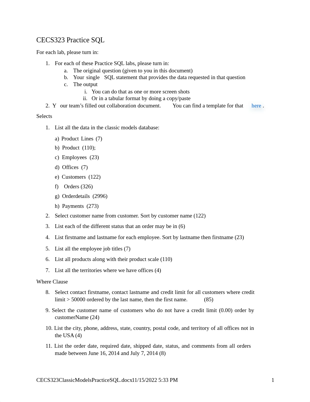 CECS323ClassicModelsPracticeSQL.pdf_dlssq31655y_page1