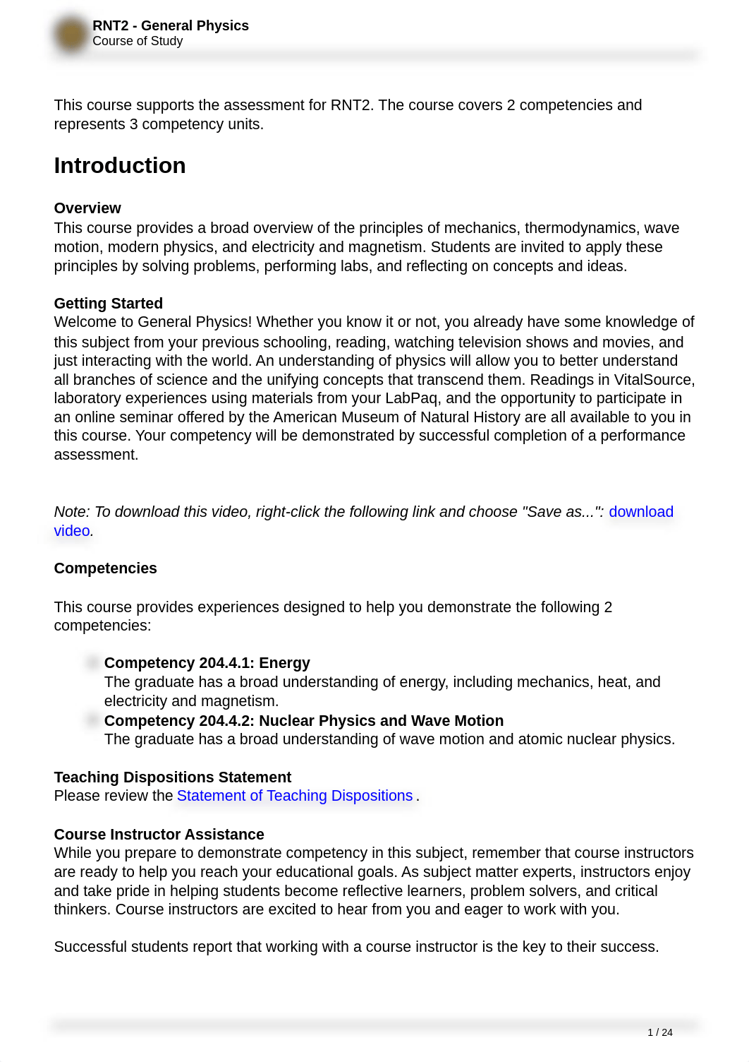 RNT2 - Course of Study -  General Physics - 3 CUs.pdf_dlt4xfr07vk_page1