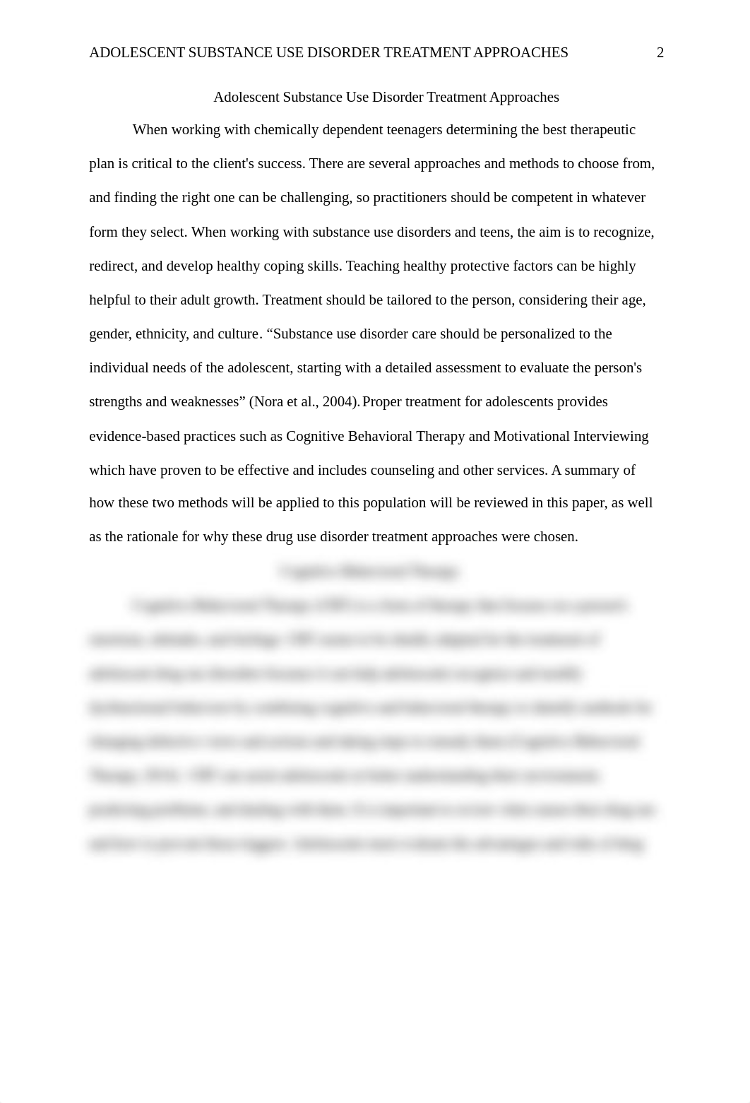 T4- Adolescent Substance Use Disorders Treatment Approaches Paper .docx_dlt4ykftu41_page2