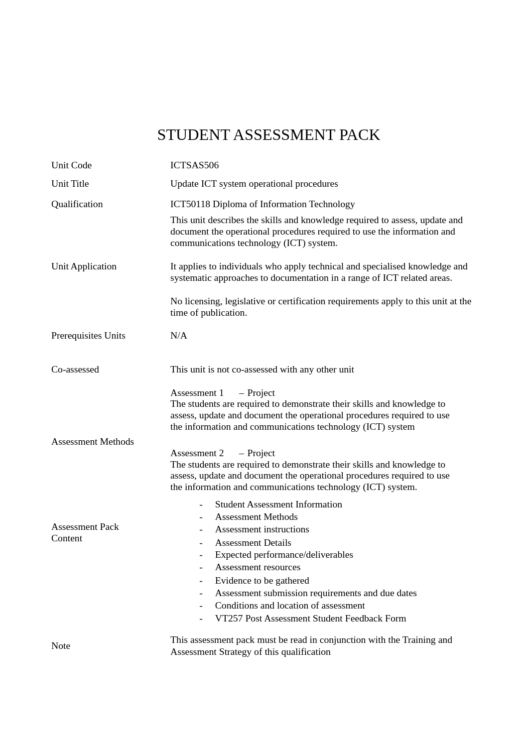 ICTSAS506 Student Assessment Pack V5.0 (2).pdf_dlt9vud7er9_page1