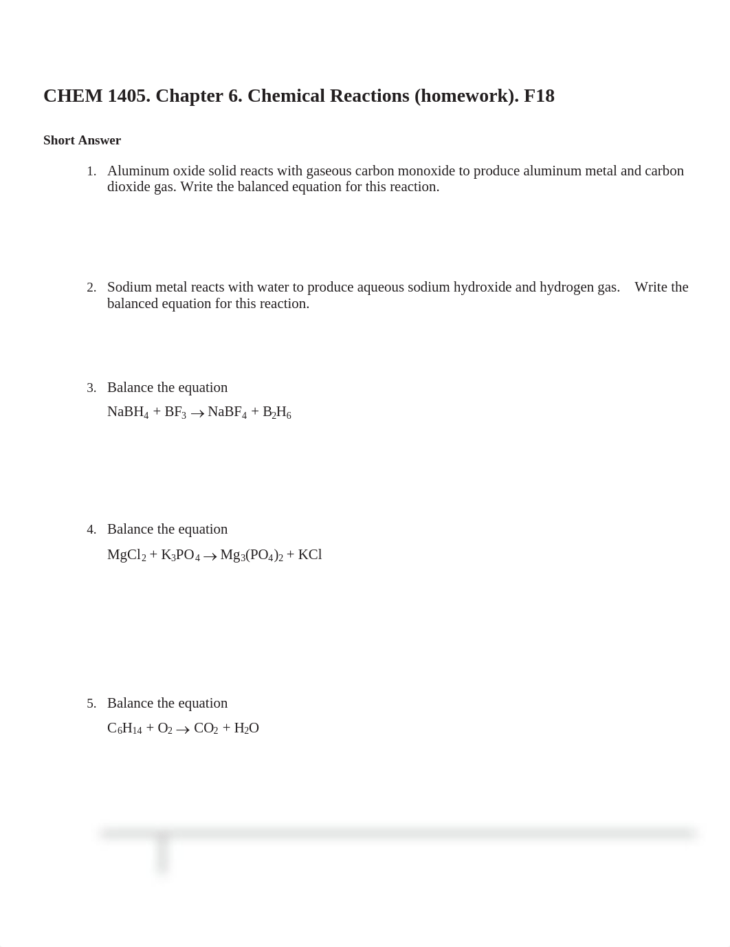 CHEM 1405. Chapter 6. (all) Chemical Reactions (homework). F18...print.pdf_dltwrkiu815_page1