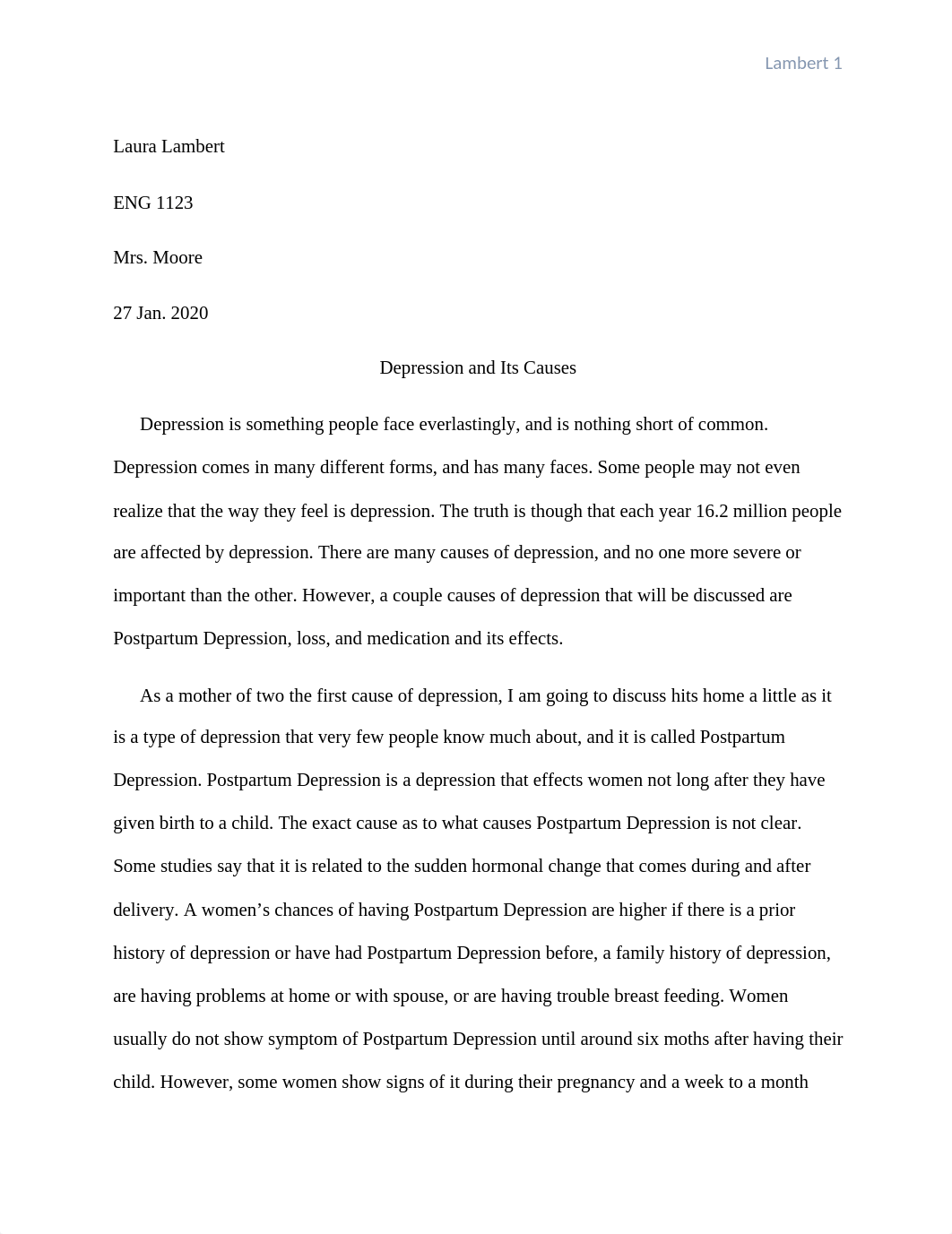 Depression and Its Causes cause and effect essay.docx_dlu1km5njtu_page1