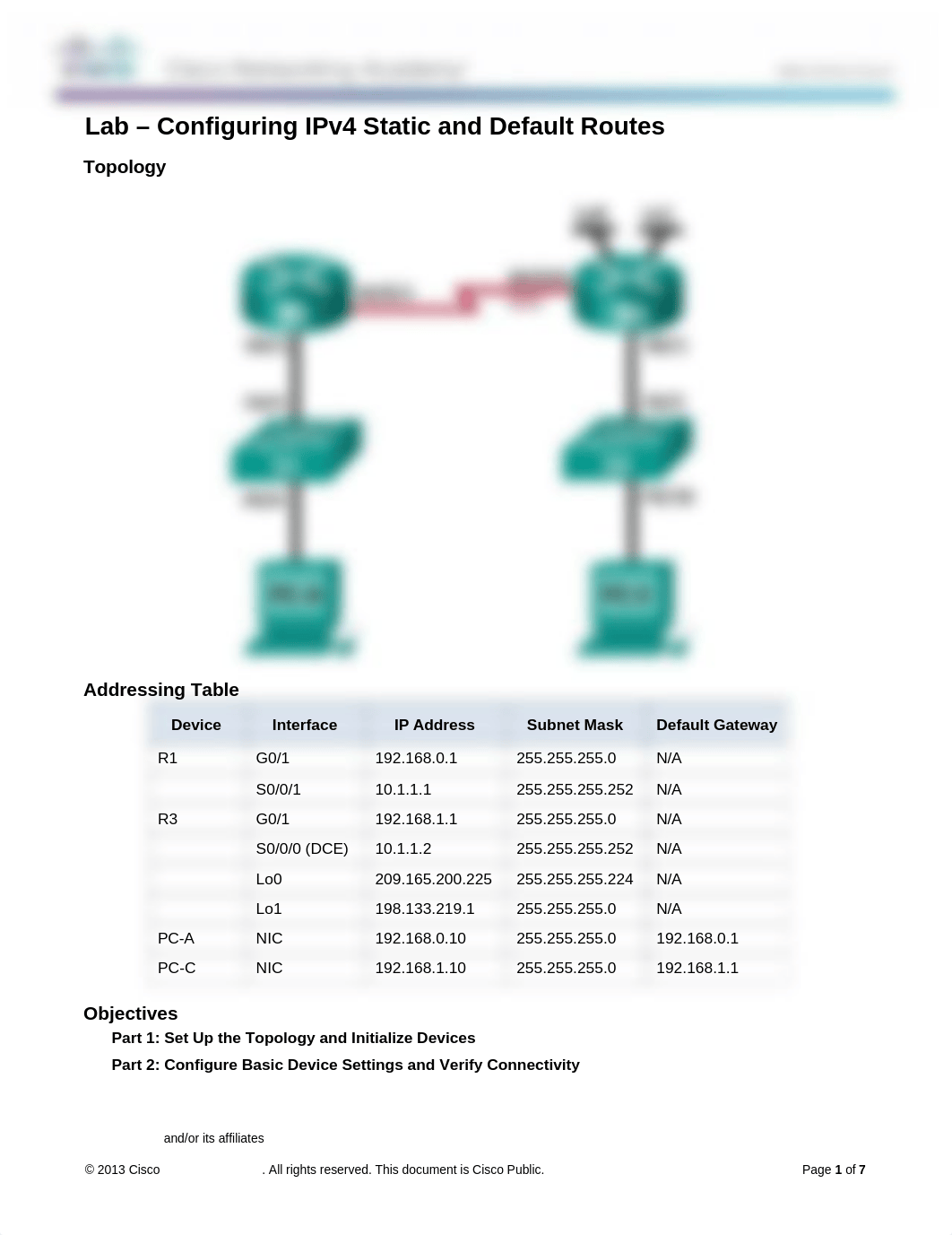 2.2.2.5 Lab - Configuring IPv4 Static and Default Routes_dlubt10nyn1_page1