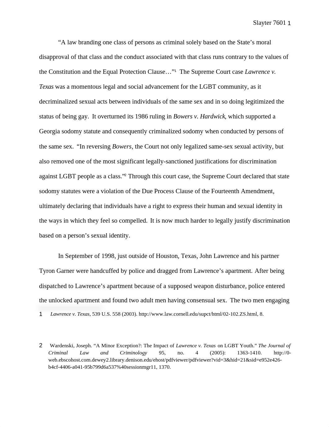 Lawrence v Texas Essay_dluf3iz7xcl_page1