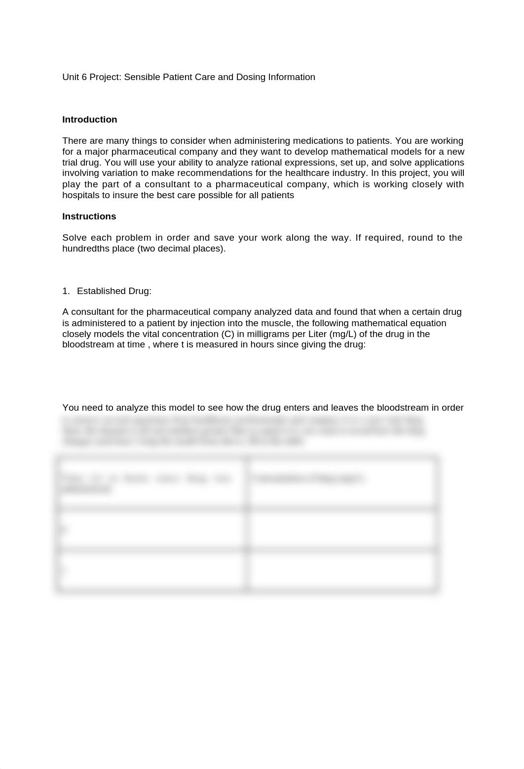 Unit 6 Project_ Sensible Patient Care and Dosing Information.docx_dlv4x05v4st_page1