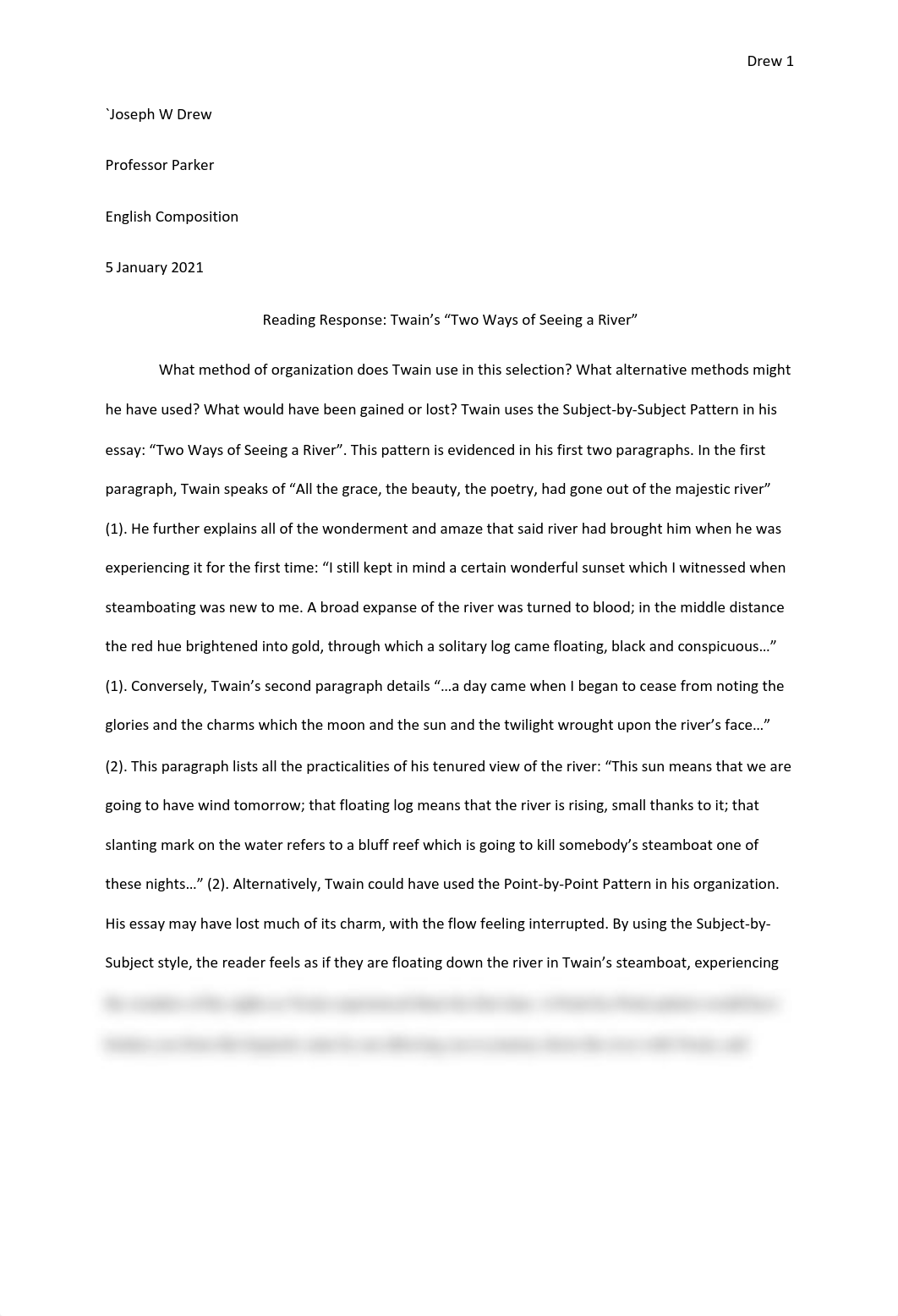 Two Ways of Seeing a River Writing Assignment - Joseph Drew.pdf_dlv76atkkdt_page1