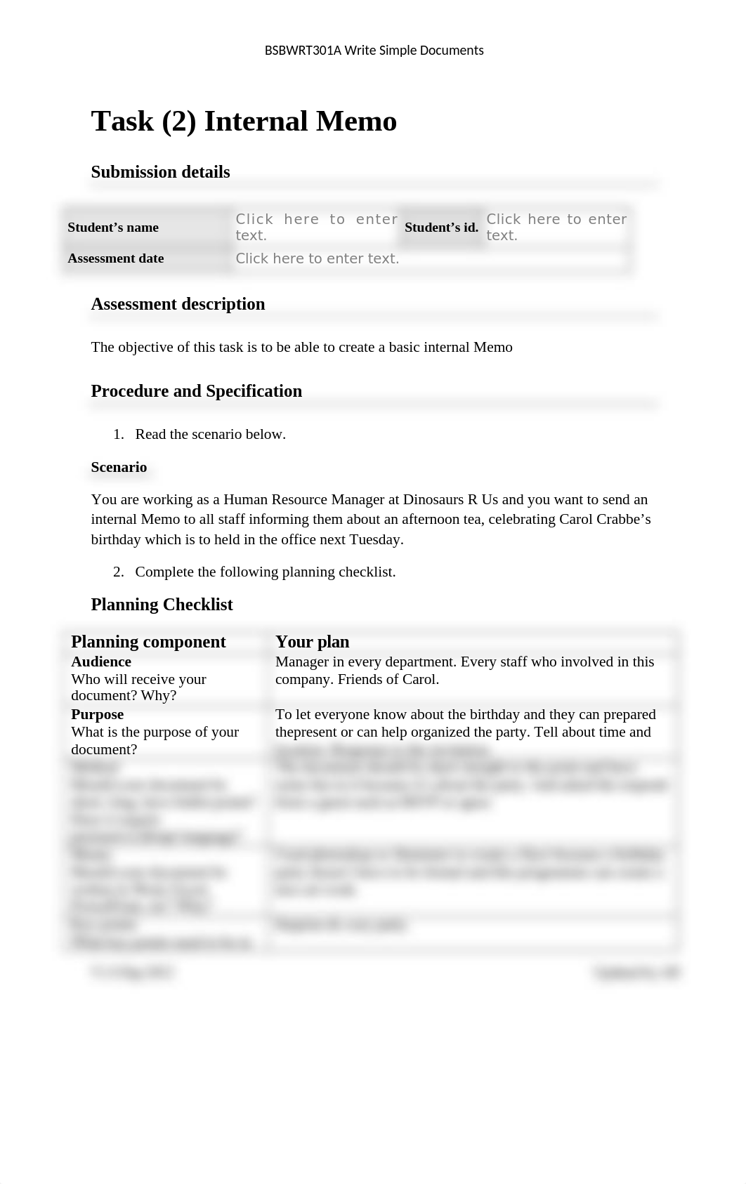 BSBWRT301A Write Simple Documents Task 2.docx_dlv7s98labp_page1