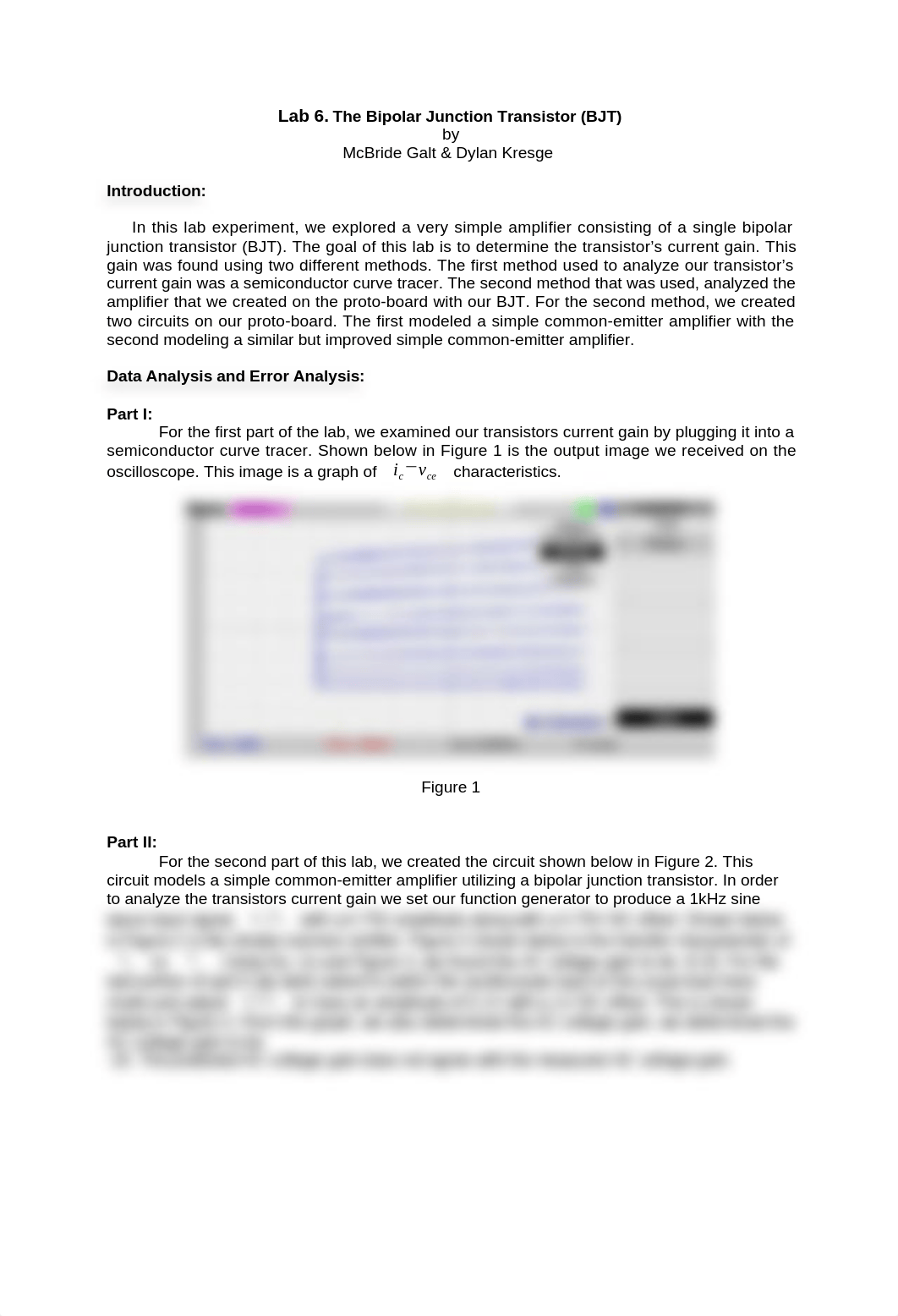 Lab 6. The Bipolar Junction Transistor (BJT)
by
McBride Galt & Dylan K_dlvdqnirkoe_page1