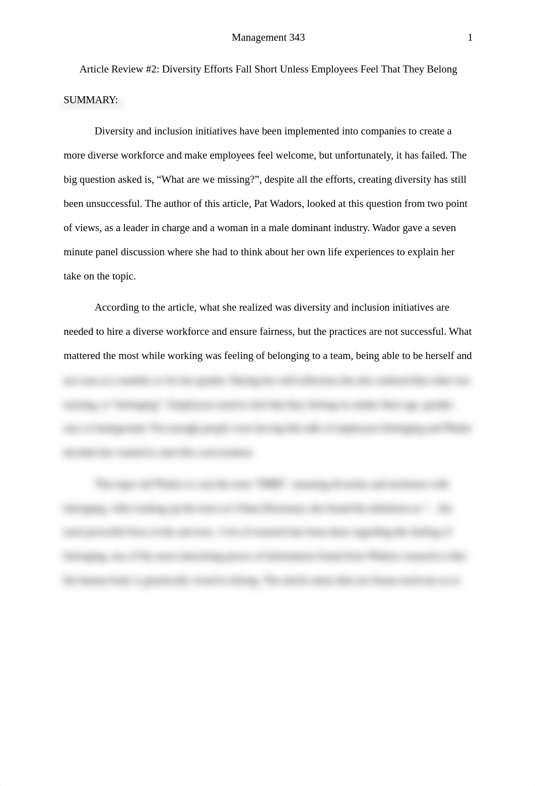 Article Review  Diversity Efforts Fall Short Unless Employees Feel That They Belong.docx_dlvk52jnmsl_page1