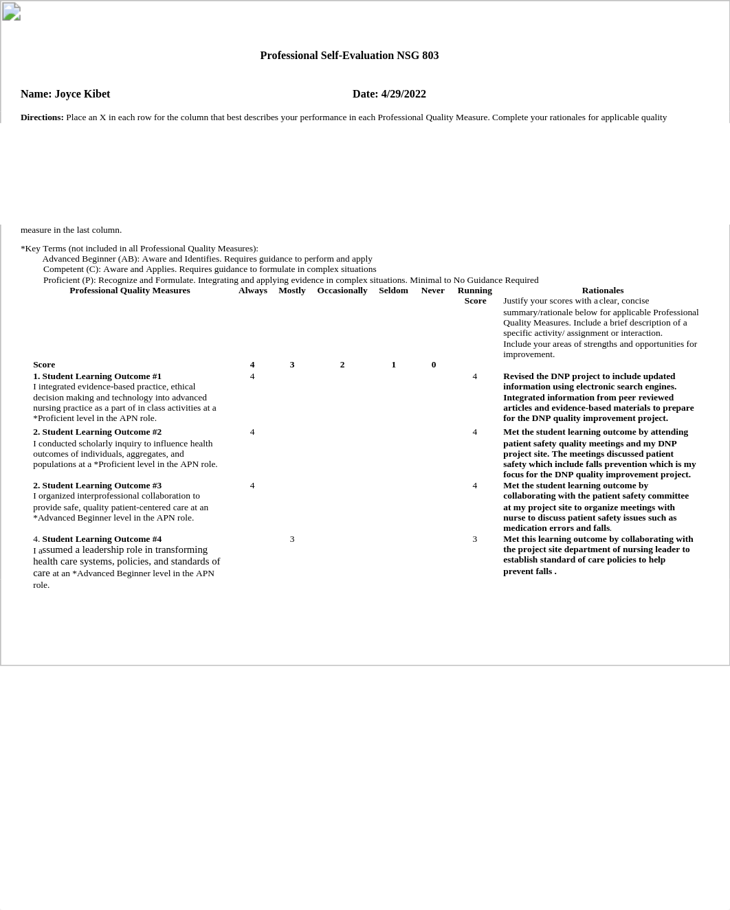 Professional Self-Evaluation NSG 803.doc_dlvoy5yfj3u_page1