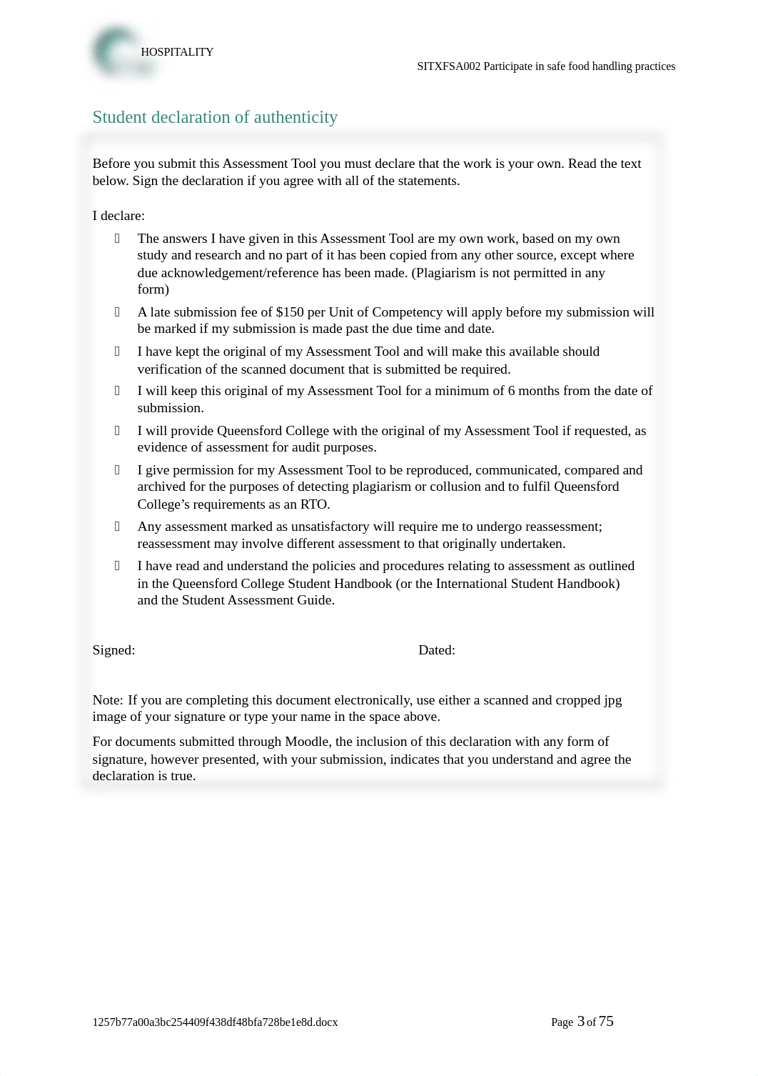 ACA_HOSP_SITXFSA002_AT2 of 2_Practical project__V1.1_JK (1).docx_dlvpjhi0px4_page3