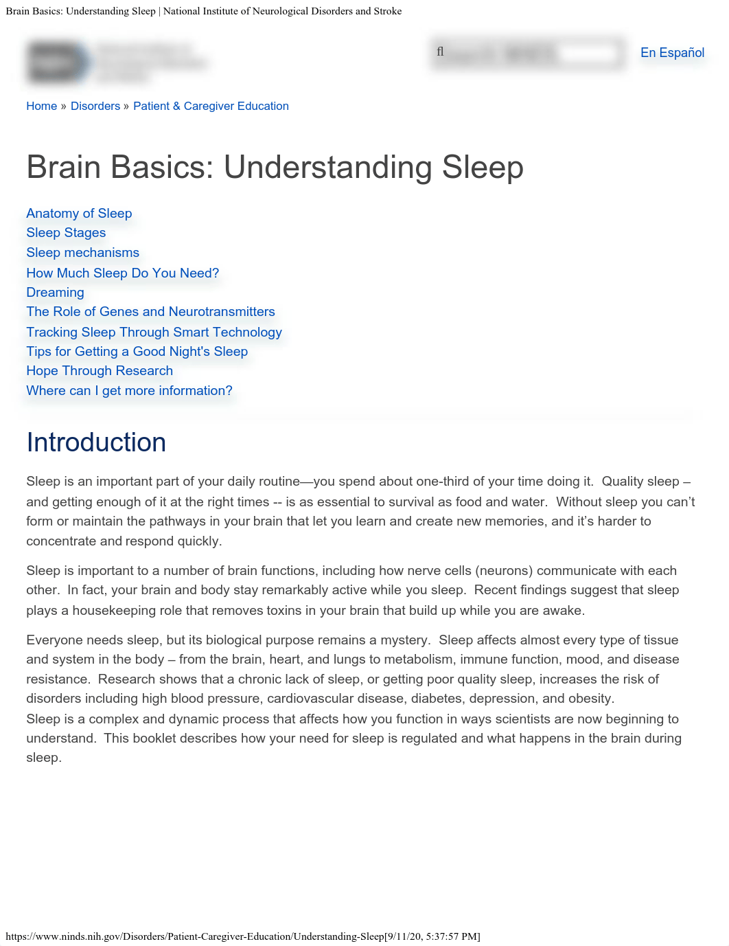 Brain Basics- Understanding Sleep | National Institute of Neurological Disorders and Stroke.pdf_dlvtnud8rns_page1