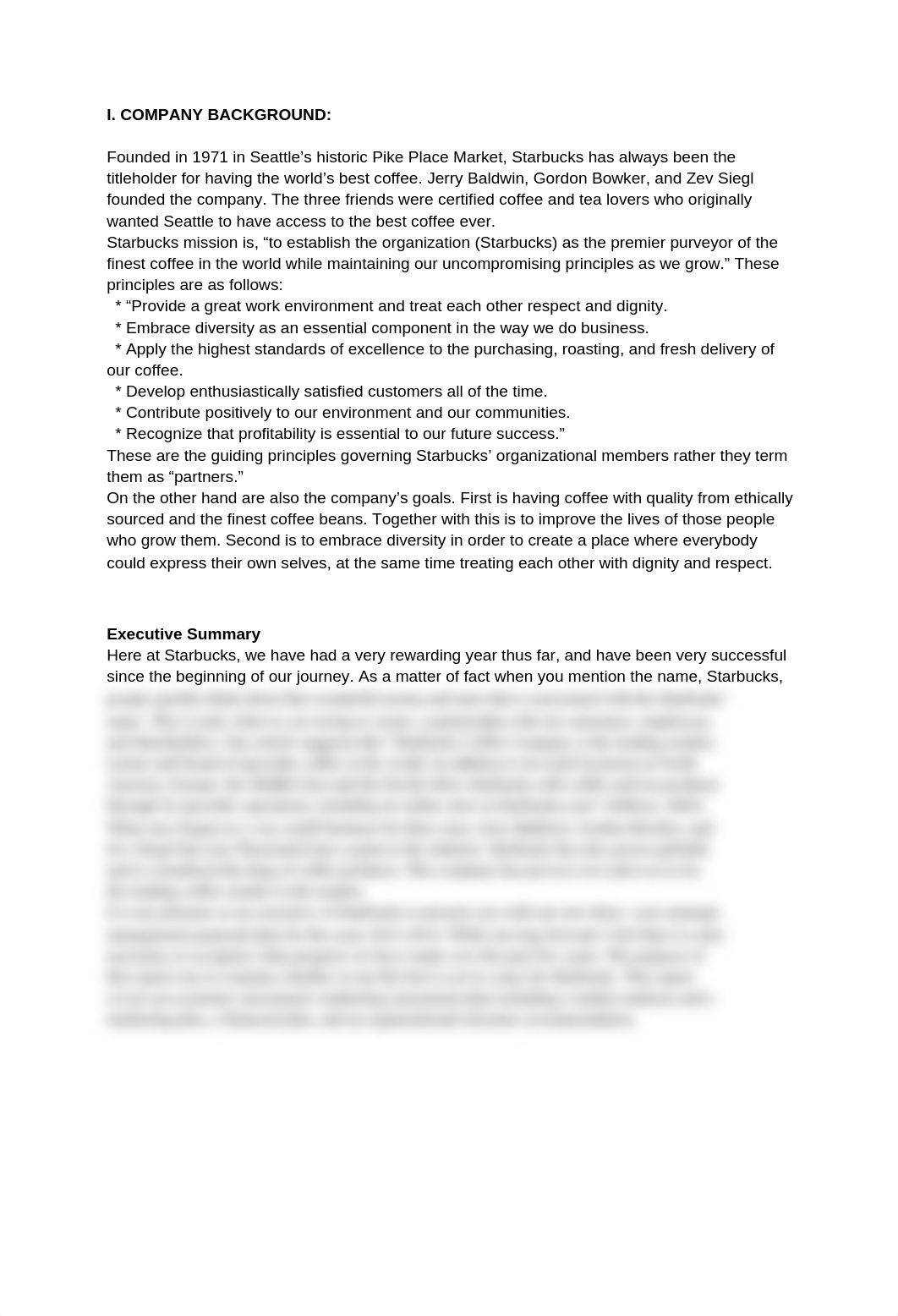 Three-year strategic management proposal to Starbuck&acirc;€™s managing board of directors(10 Pages)_dlvx3epjnci_page1