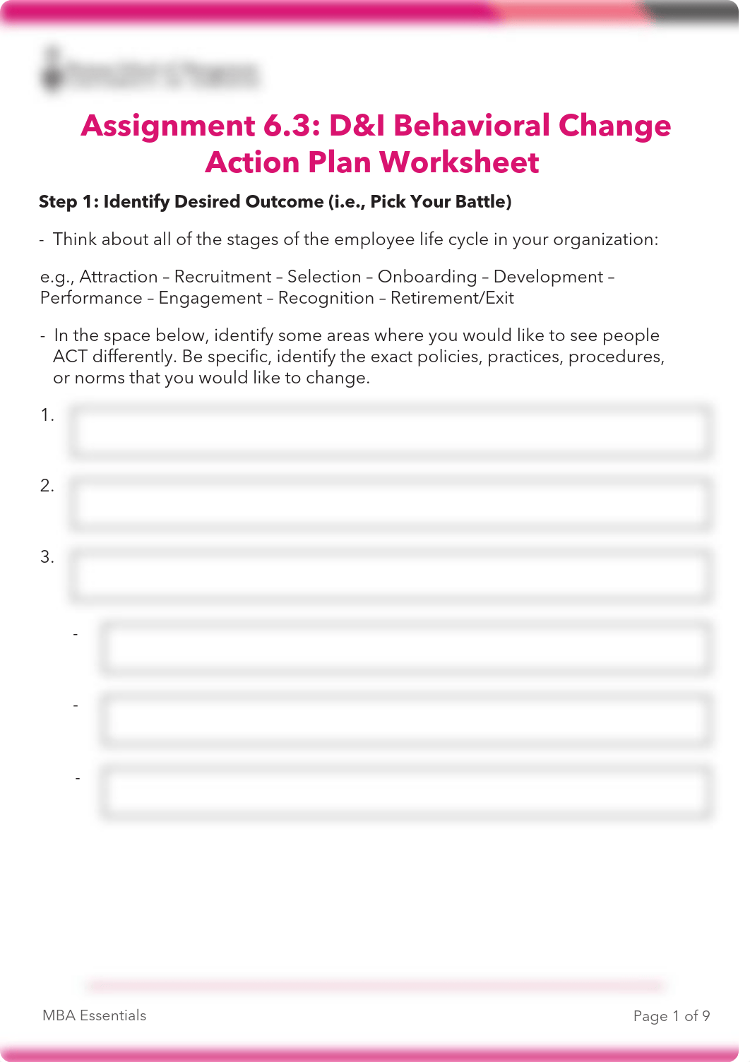 Assignment 6.3 D&I Behavioral Change_Template.pdf_dlvzovmwg4d_page1