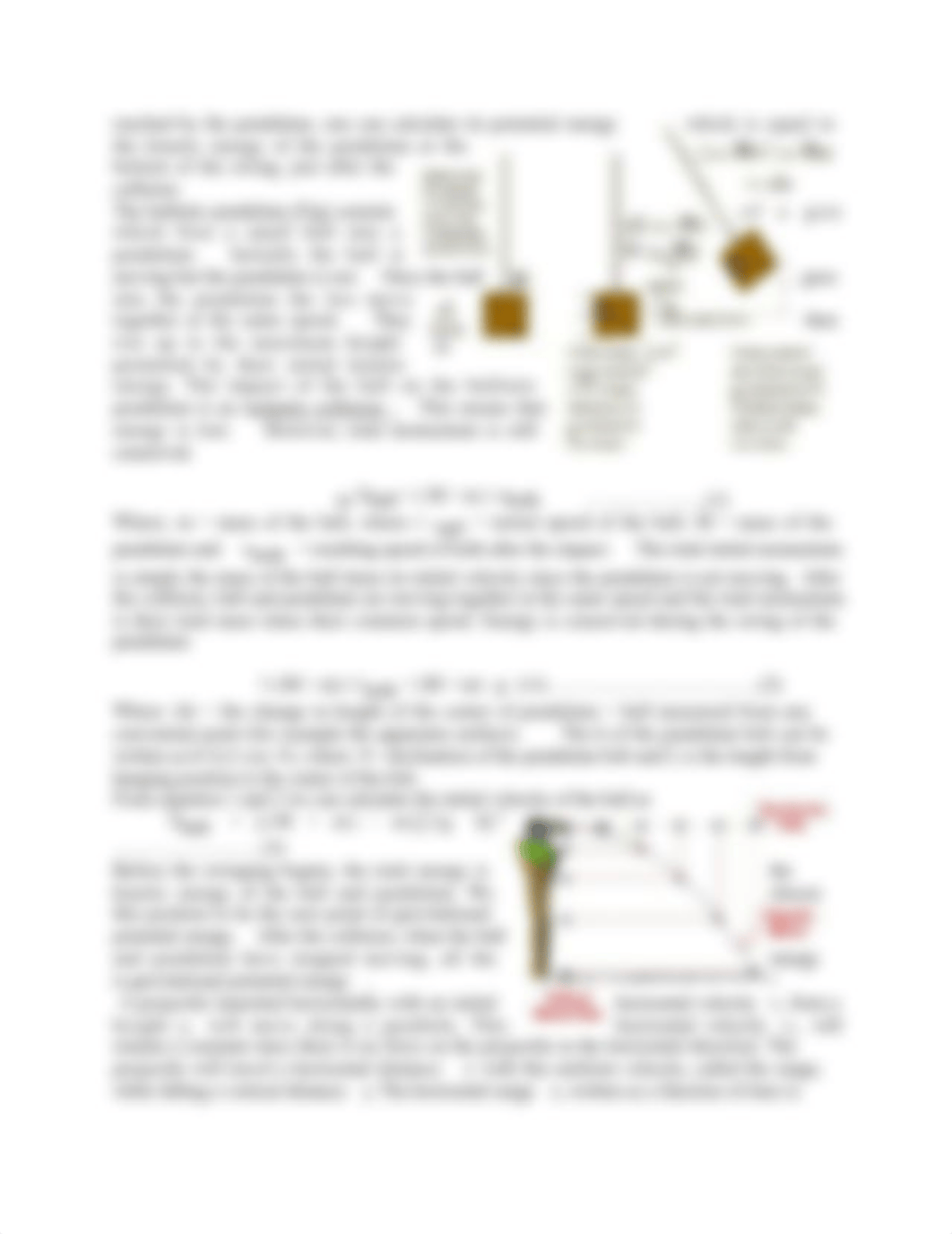 Physics 101 (lab 7) Conservation of energy and projectile motion- The ballistic pendulum_dlw2bt5ns5s_page2