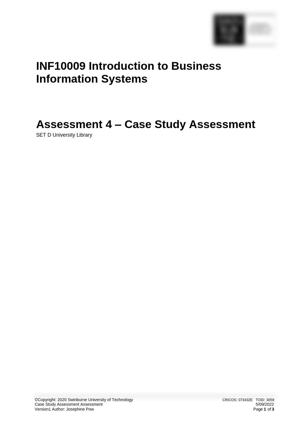 INF10009 Assessment 4 Case Study Business Scenario D.pdf_dlwccu4z2ig_page1