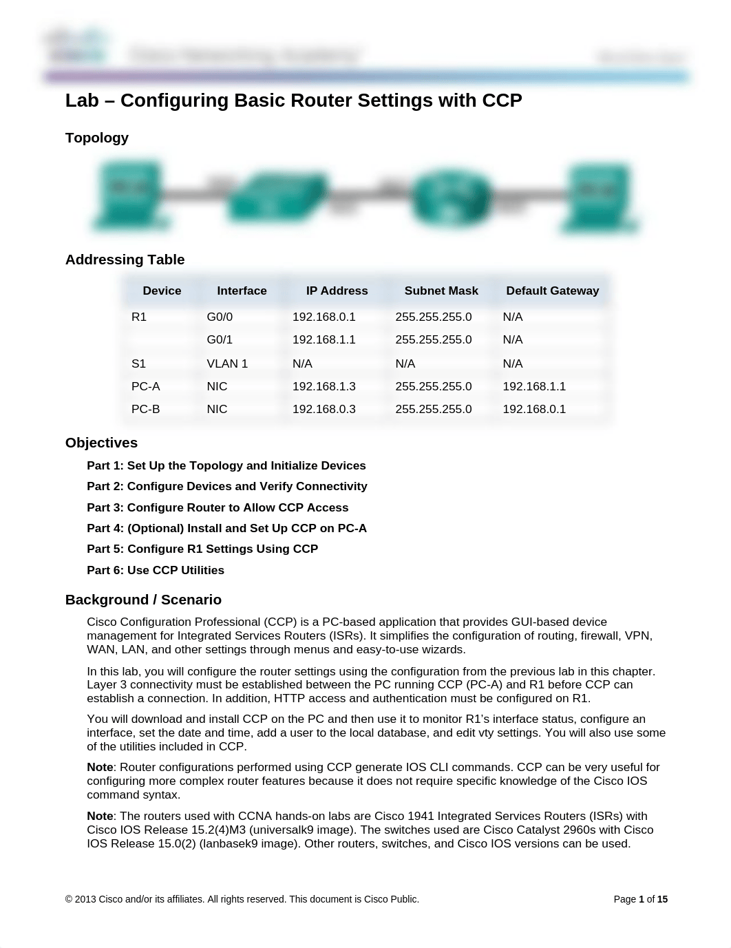 4.1.4.7 Lab - Configuring Basic Router Settings with CCP_dlwklurzgy2_page1