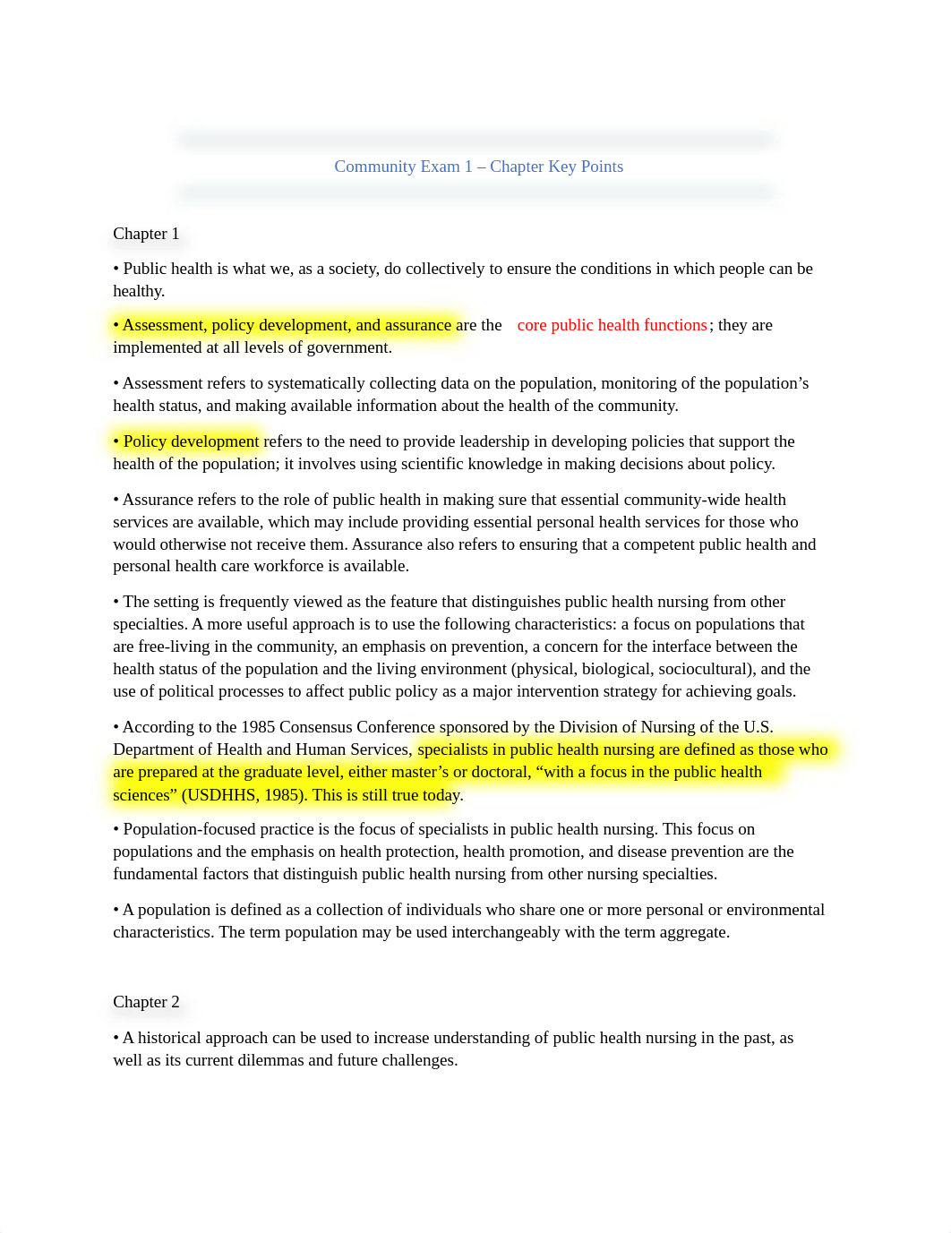 Communit Exam 1 chapter key points .docx_dlwna3mtbrp_page1