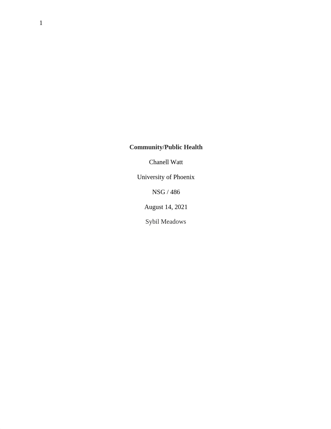 Week One Assignemtn Community:Public Health.docx_dlwnkpgqed7_page1