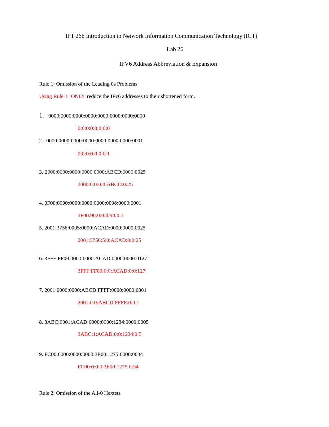 Lab 26 (IPv6 Address Abbreviation + Expansion).doc_dlwz2zo69ap_page1