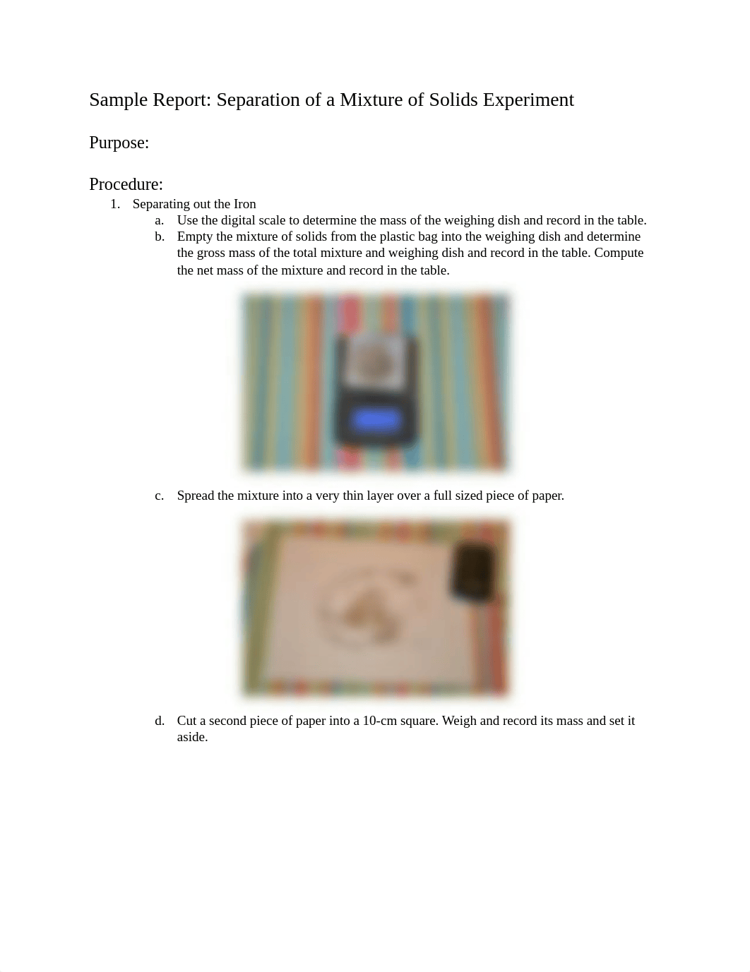 Sample Report Separation_of_a_Mixture_of_Solids.docx_dlx5en2w21v_page1