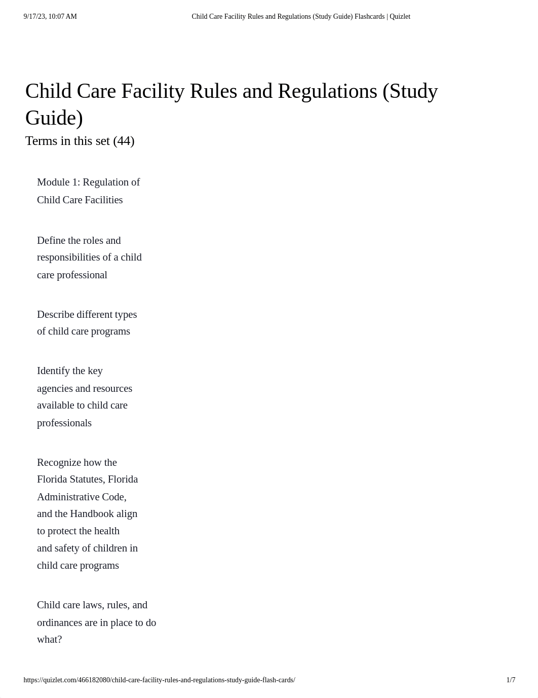 Child Care Facility Rules and Regulations (Study Guide) Flashcards _ Quizlet.pdf_dlxbik093yv_page1