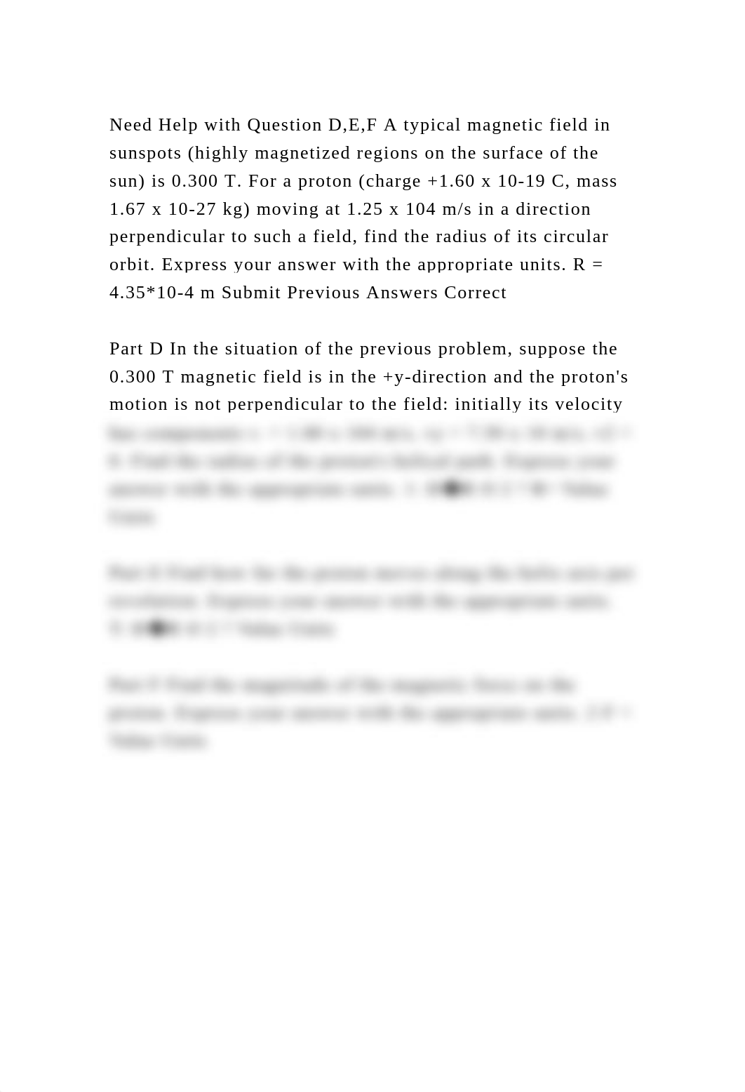 Need Help with Question D,E,F A typical magnetic field in sunspots (.docx_dlxepjhkzks_page2