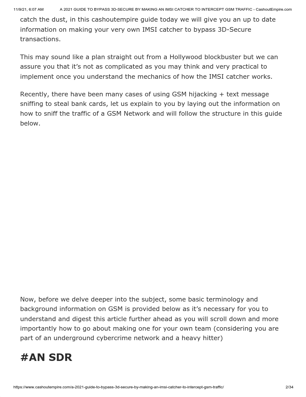 A 2021 GUIDE TO BYPASS 3D-SECURE BY MAKING AN IMSI CATCHER TO INTERCEPT GSM TRAFFIC - CashoutEmpire._dlxjgfiotvf_page2