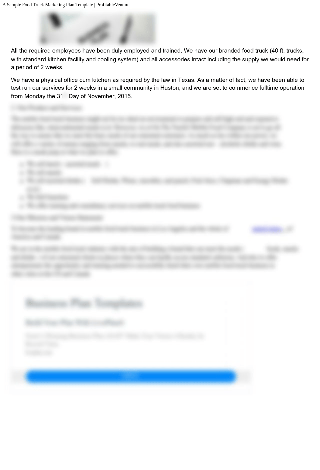 A Sample Food Truck Marketing Plan Template  ProfitableVenture.pdf_dlxolg4vu39_page2