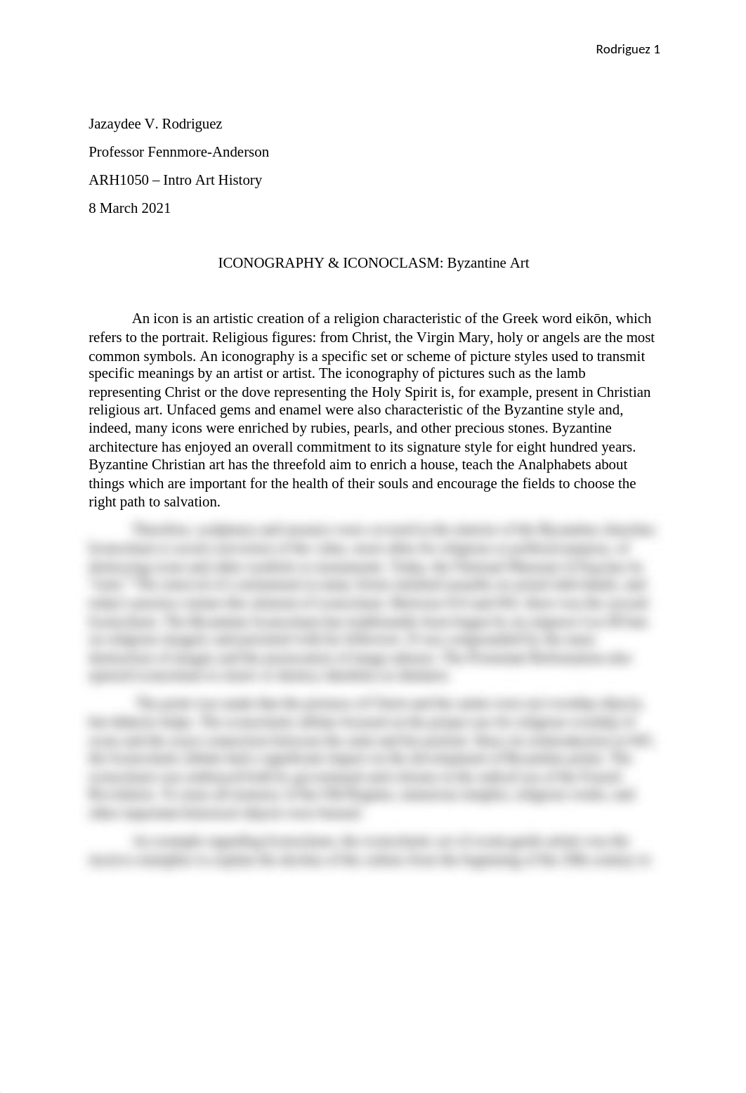 Rodriguez 1 ICONOGRAPHY & ICONOCLASM Byzantine Art.docx_dlxzvi23ole_page1