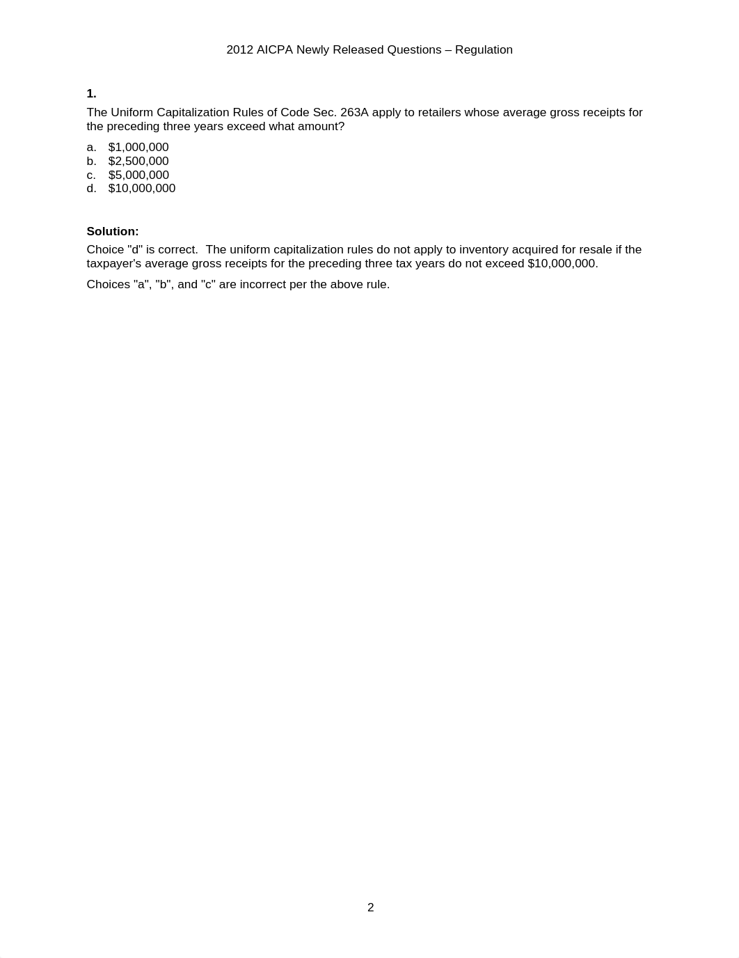 2012 AICPA Regulation Questions_dly2agqbmlp_page2