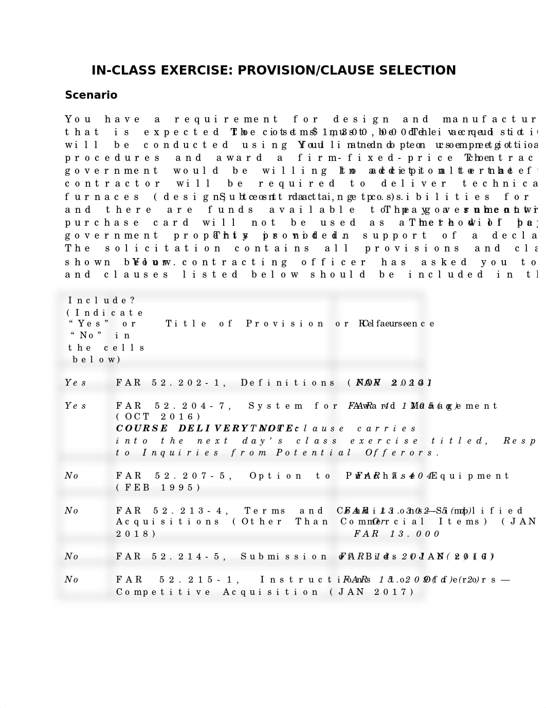 Con 091 M2-L7 Exercise Provision Clause Selection ANSWER.docx_dly7pyli6t1_page1