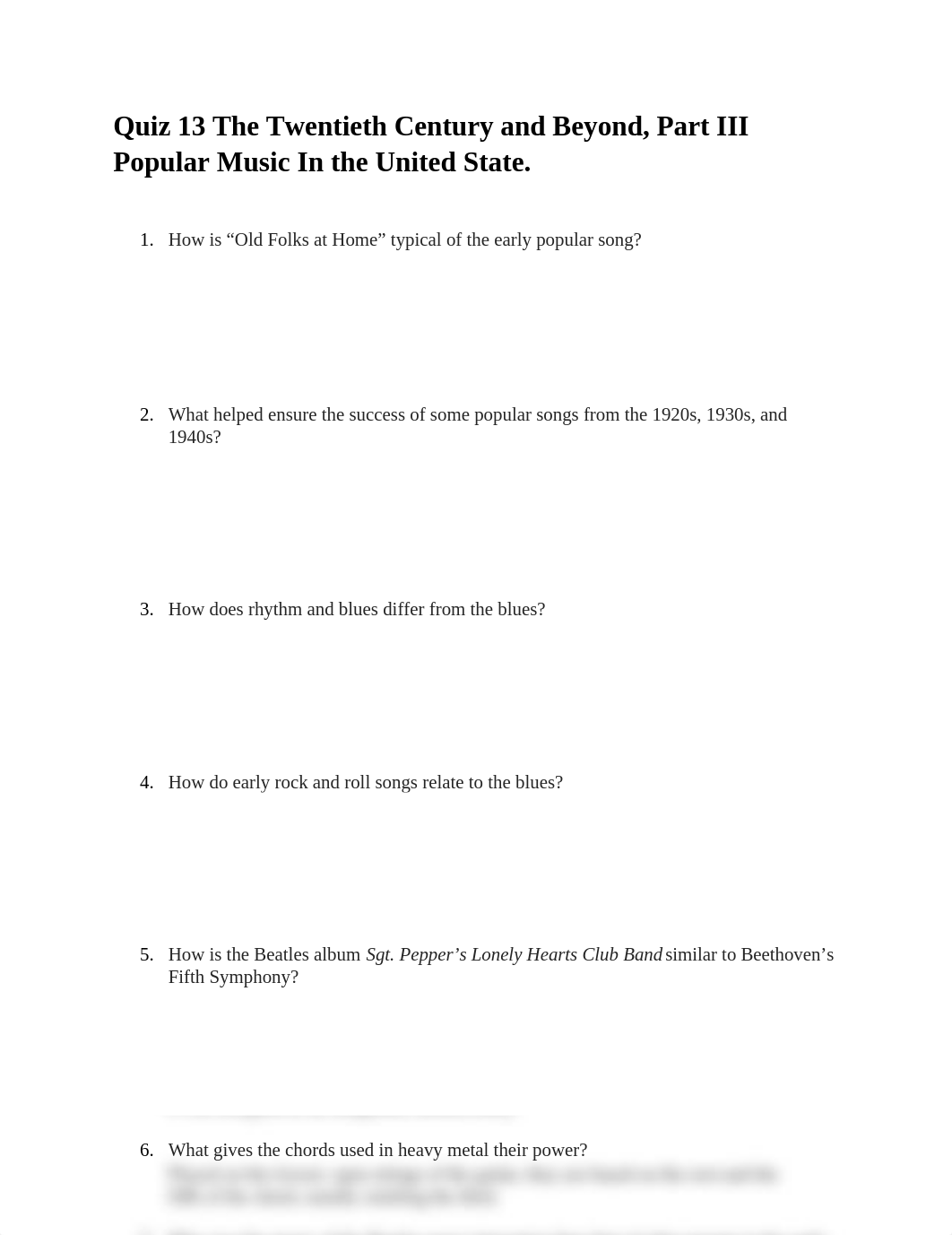 Quiz 13 The Twentieth Century and Beyond, Part III Popular Music In the United State.docx_dly9pkmnr39_page1