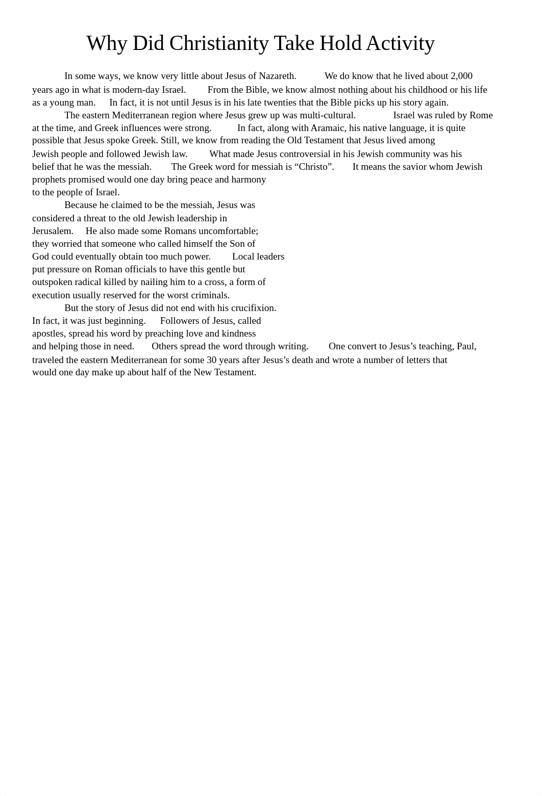 Why Did Christianity Take Hold Activity - 2704328.docx_dlymz566bu3_page1