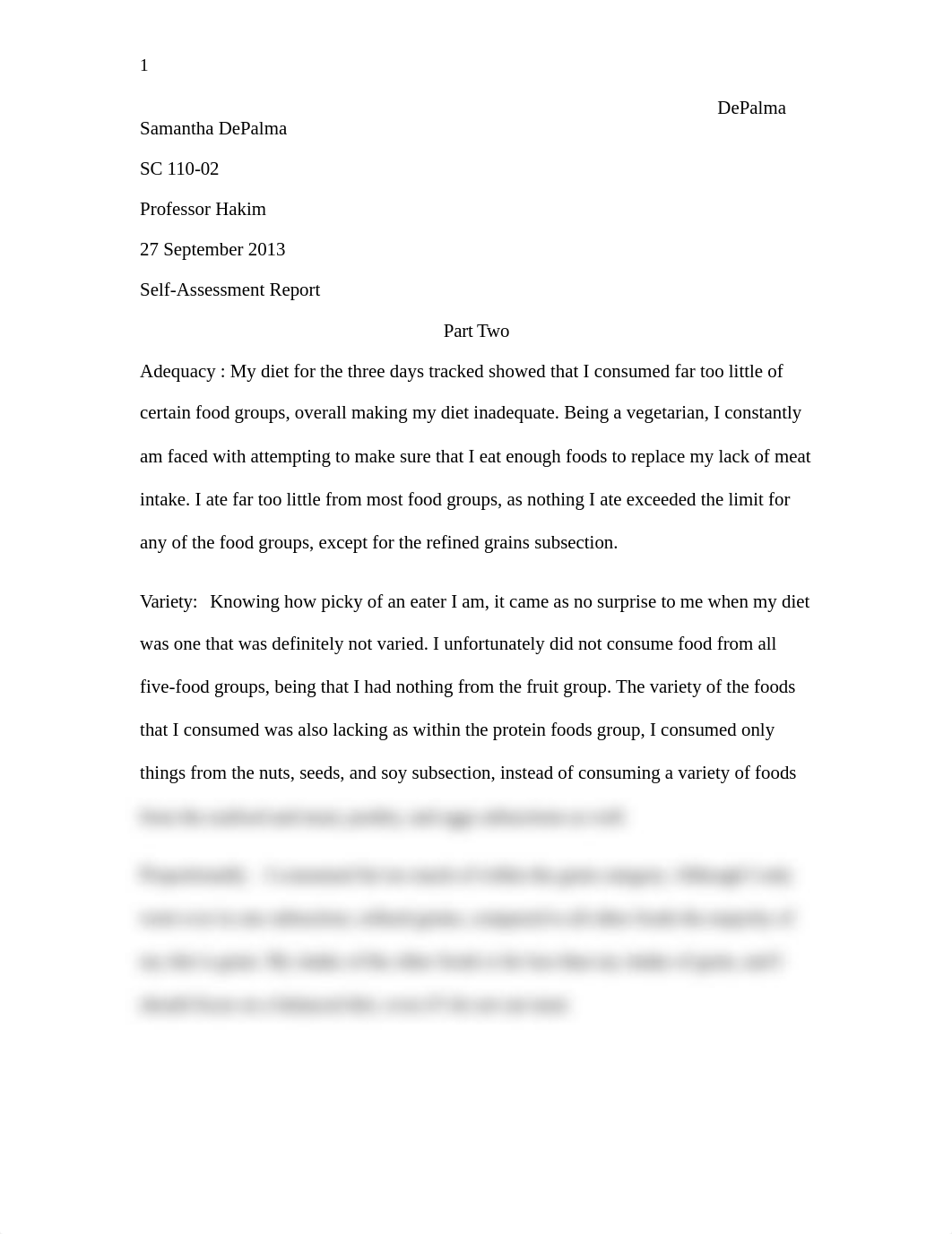 Self Assessment Nutrition Diet Project: Part 2_dlyrusptxxd_page1