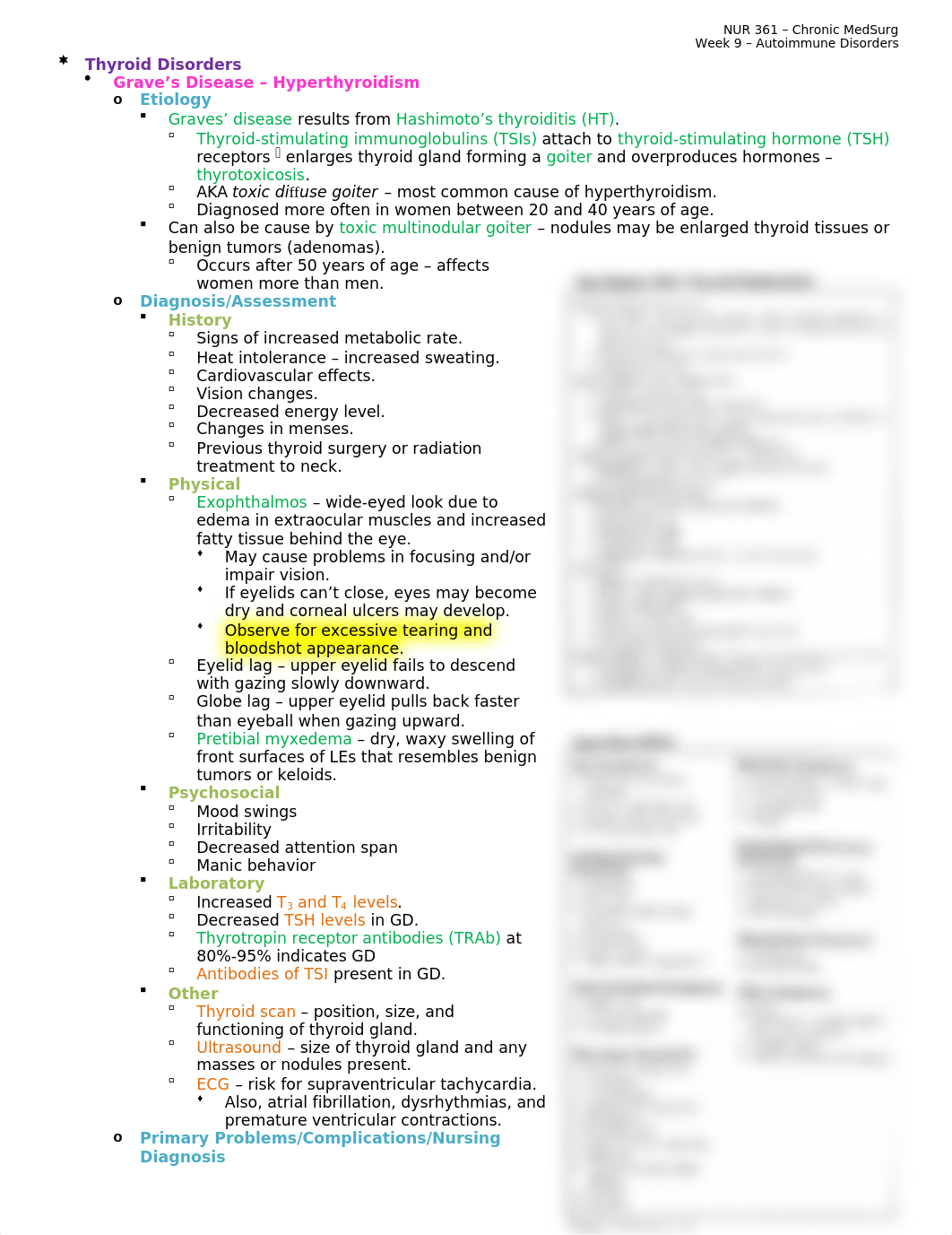 Wk 9 - Autoimmune Disorders Notes.docx_dlyzxzzrw4p_page1