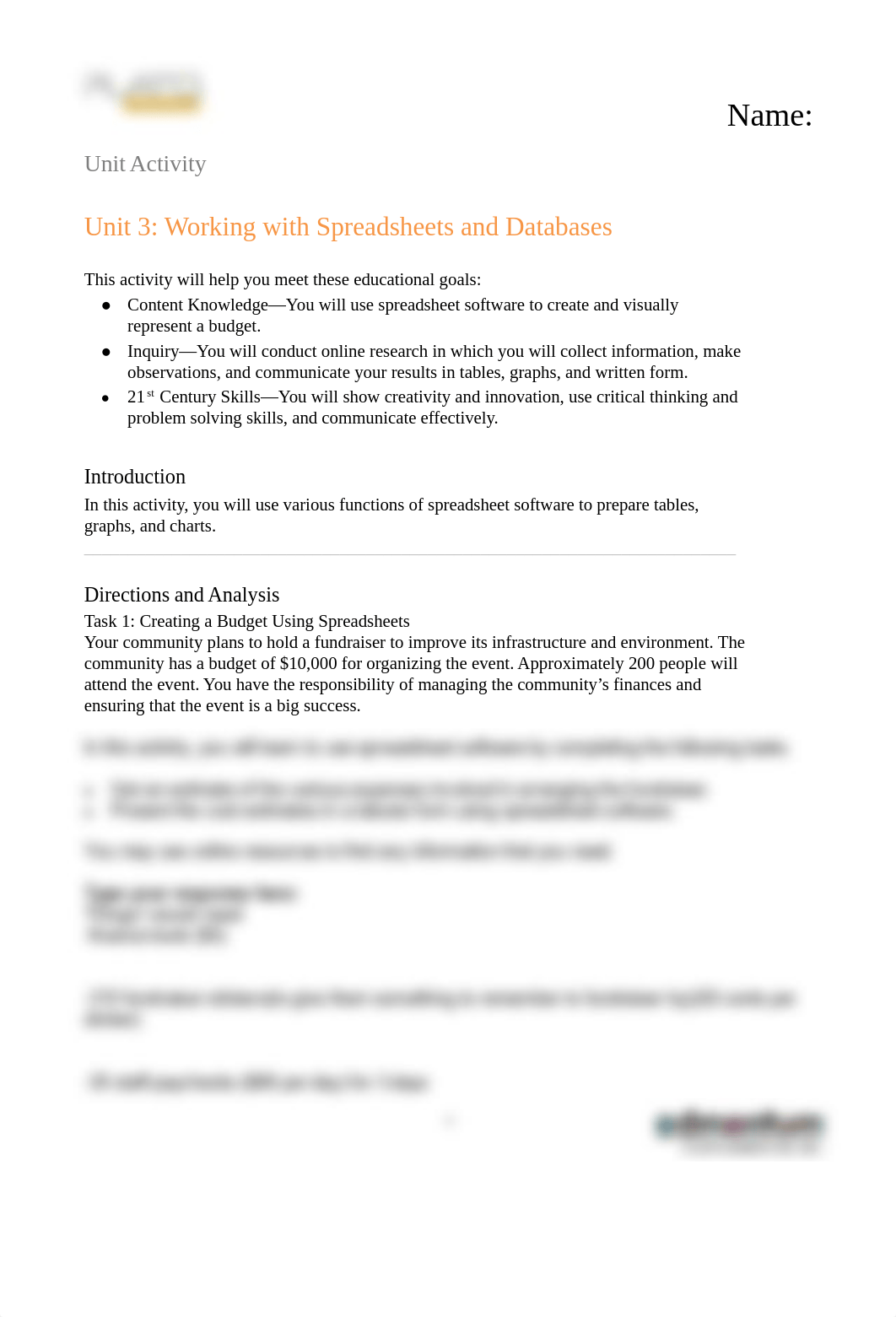 Unit 3 Activity_ Working with Spreadsheets and Databases [Your Name] (2).pdf_dlzbx9tfdz5_page1