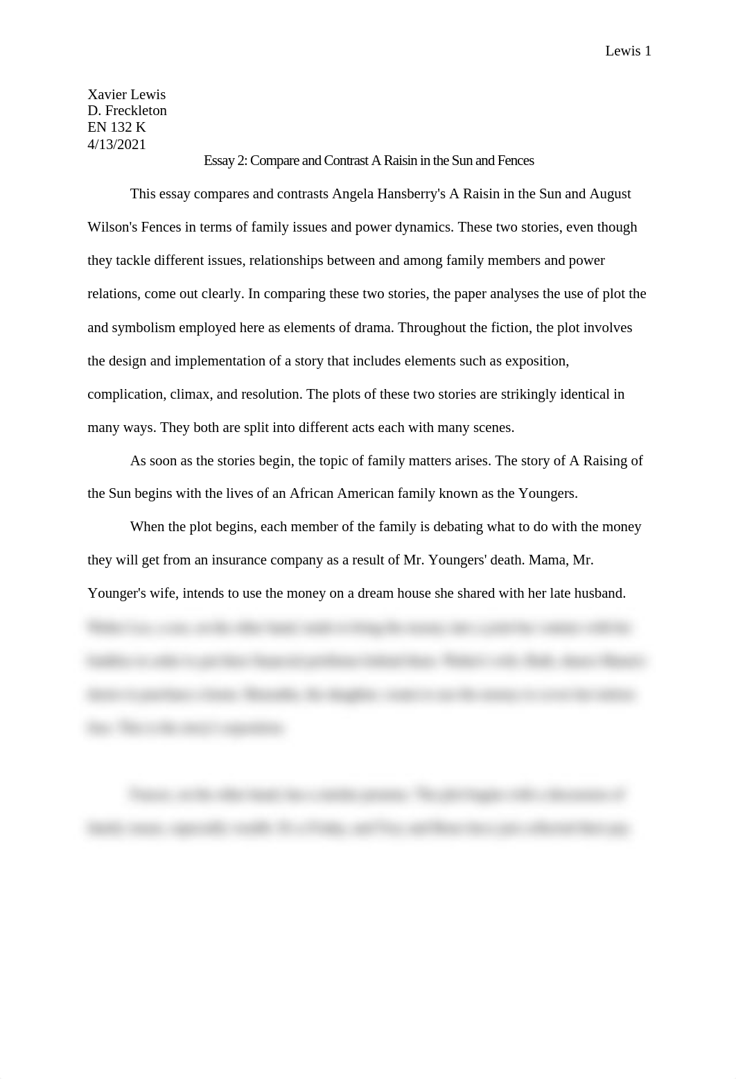 Compare and Contrast A Raisin in the Sun and Fences.docx_dlzdwca2uk6_page1