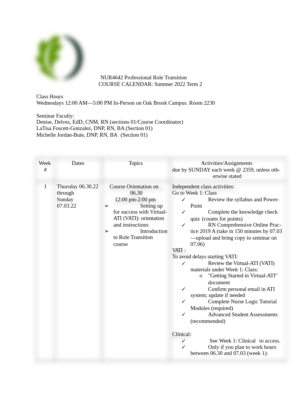 NUR4642 COURSE CALENDAR SU22 Term 2.docx_dlzo8hc46a1_page1