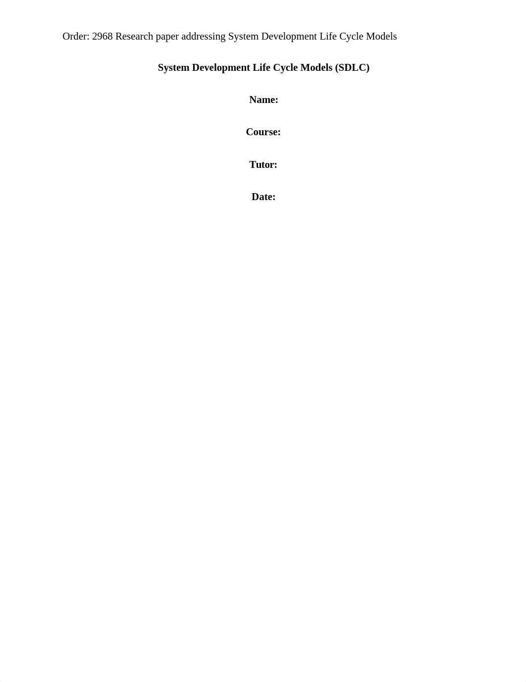 #2968 Research paper addressing System Development Life Cycle Models_dm06uonsdn5_page1