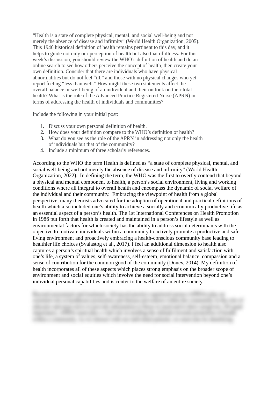 World Health Organization (WHO) and "Your" Definition of Health.docx_dm0f418zb3y_page1