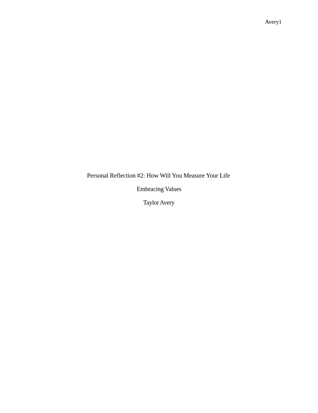 Personal Reflection 2 How will you measure your life.docx_dm0g5bwy05v_page1