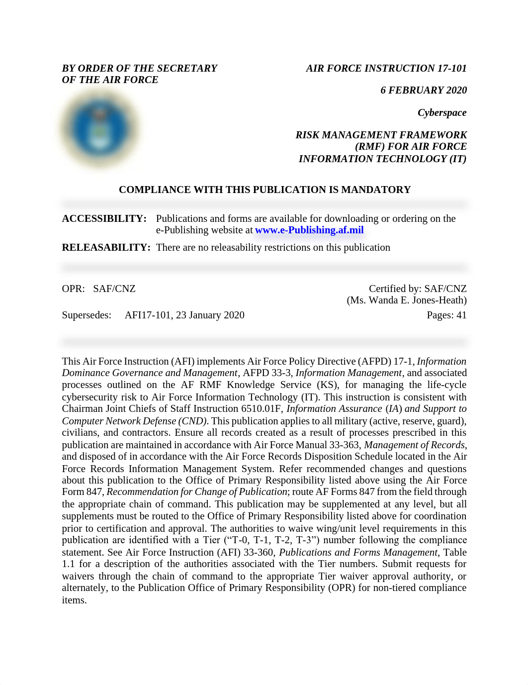 AFI 17-101 RMF for Air Force IT (FEB 2020).pdf_dm0niuw8mjo_page1