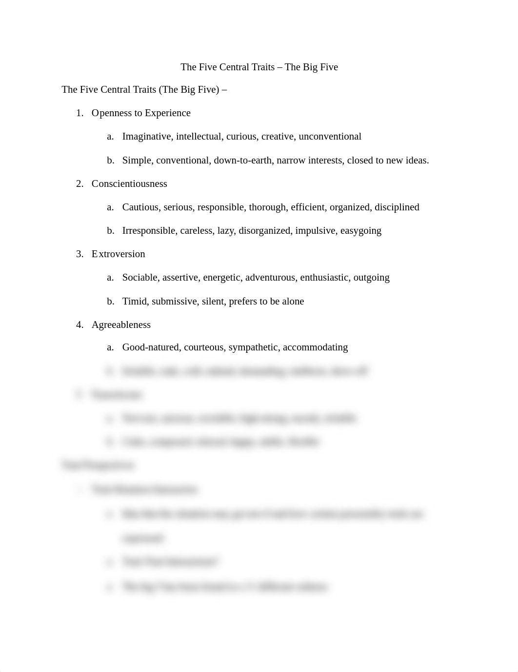 The Five Central Traits - The Big Five_dm1pgda4bu1_page1