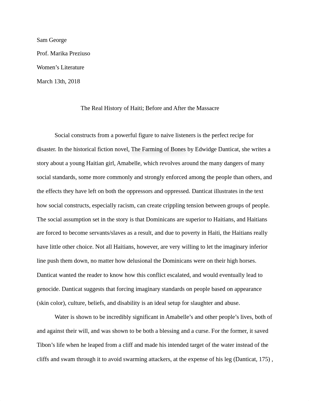 Sam George - Farming of Bones_Presentation Essay.docx_dm2ao9ql863_page1