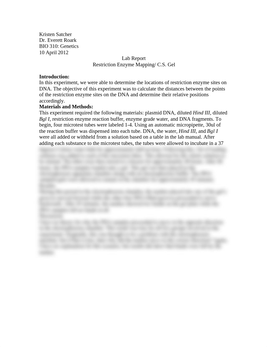 lab report for restriction enzyme mapping_dm2fe1ejh63_page1