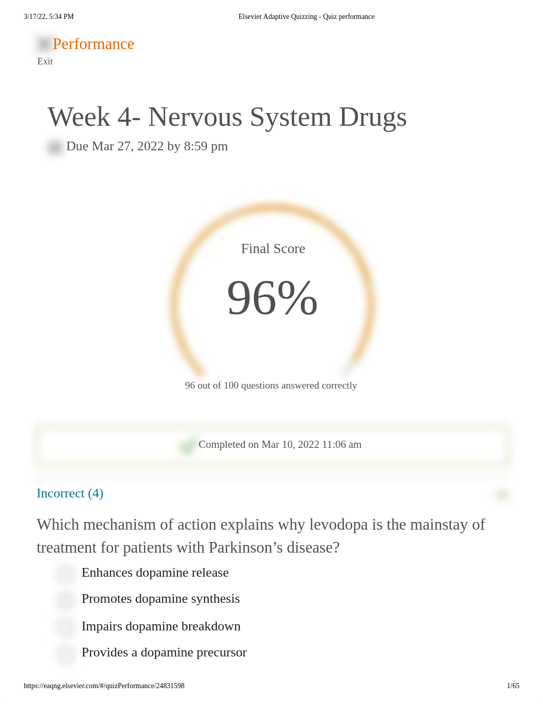 Elsevier Adaptive Quizzing -week 4.pdf_dm2uolne2vu_page1